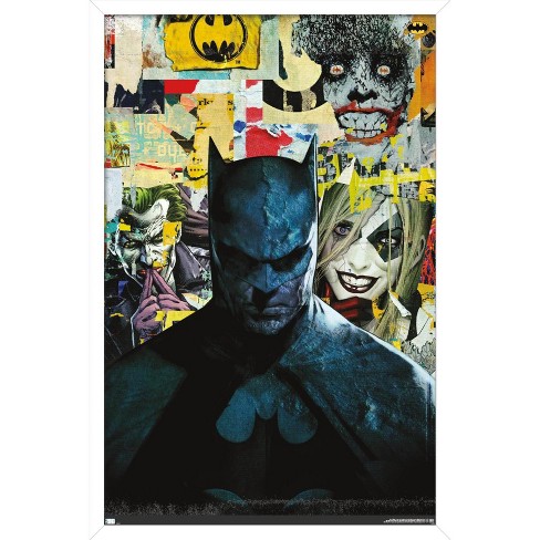Trends International Dc Comics Batman - Pictures Framed Wall Poster Prints  White Framed Version 