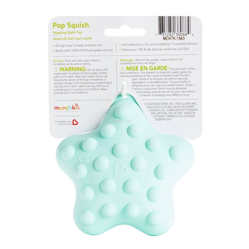 Munchkin Pop Squish Popping Mold-Free Sensory Baby Fidget Bath Toy Without Holes - Starfish, 5 of 6