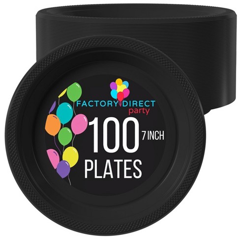 7 In. Neon Assorted Color Plastic Plates - 60 Ct.