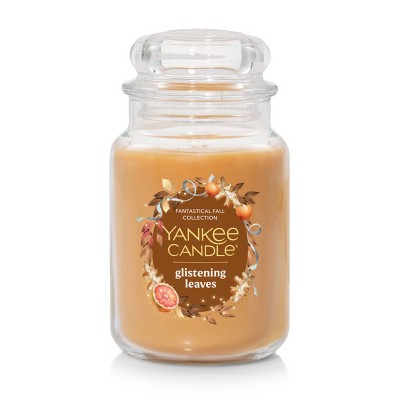 Original Large Jar Glistening Leaves Candle 22oz - Yankee Candle