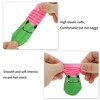 Unique Bargains Dog Cats Non-Slip Socks Frog Pattern Paw Protection and Traction Pink Green 4 Pcs - 3 of 4