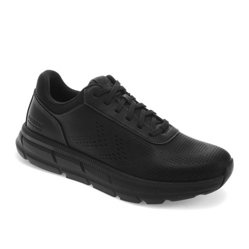 Dockers Mens Go 2 Synthetic Leather Dress Casual Lace Up Sneaker Shoe Black Mono Size 11.5 Target
