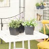 6.95" 3pc Modern Novelty Metal Planter Pots - Olivia & May - 2 of 4