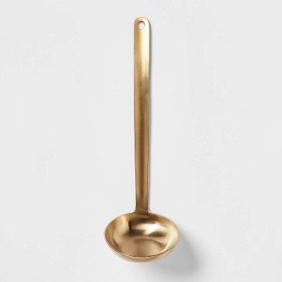 Stainless Steel Brass Finish Spoon Ladle - Threshold™