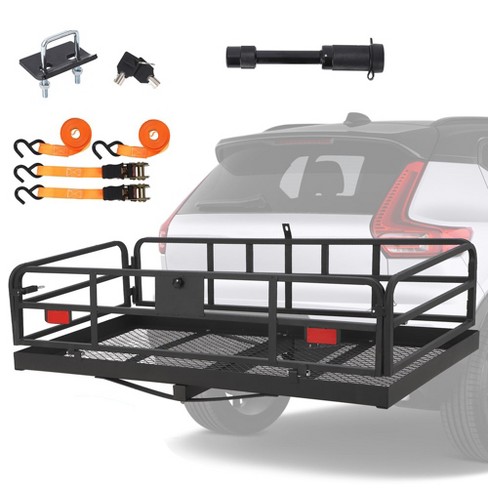 Trailer Hitch Cargo Rack With High Side Rails Cargo Carrier Fits 2 Receiver For Rv Truck Suv Van 500 Lbs Weight Capacity 60 L 24 W 14.9 H Target