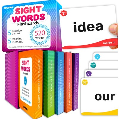 QUOKKA 520 Sight Words Flash Cards for Kids