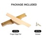 Unique Bargains Finger Edge Cabinet Pull 160mm Hole Diameter Gold 10 Pcs - 3 of 4
