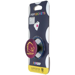 PopSockets PopGrip Expanding Stand Grip w/ Swappable Top - NRL Brisbane Broncos - 1 of 1