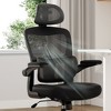 Okak Ergonomic Office Chair with Flip-Up Armrest, Desk Chair with Adjustable Lumbar Support, Computer Chair for Home, Office - 4 of 4