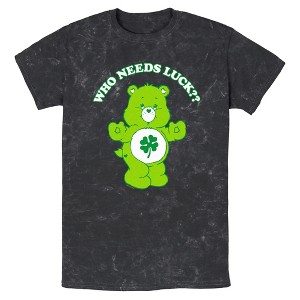 Men's Care Bears St. Patrick's Day Good Luck Bear Who Needs Luck T-Shirt - 1 of 4