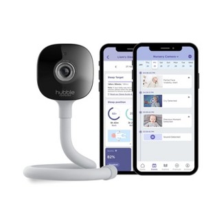 Hubble Go Baby Smart 2K UHD Baby Monitor + Advanced AI Features Including Covered Face, Rollover & Cry Detection, Sleep Analytics and Sleep Trainer - 1 of 4
