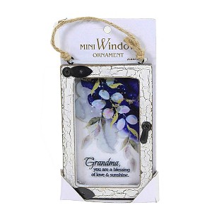 3.75 In Window Message Ornament Mini Family Friend Professional Tree Ornaments - 1 of 3