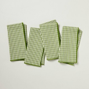 Set of 4 Serged Edge Gingham Cloth Napkins - Hearth & Hand™ with Magnolia - 1 of 3