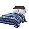 Heartfelt Valentine Micro Plush Blanket Navy - Queen 86 x 86 - 4 of 4