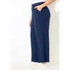 Catherines Women's Plus Size Anywear Wide Leg Hacci Ribbed Pant - 4 of 4