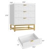 3/4/5 Drawer Dresser for Bedroom, Modern Dressers with Gold Metal Handles for Living Room, Hallway, Entryway - 2 of 4