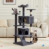 JIONJOY 54-Inch Cat Climbing Tower: Dual Apartments - 2 of 4