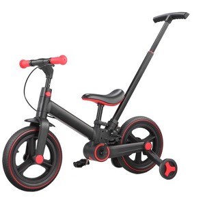 Itopfox 6-in-1 Foldable Toddler Bike with Push Handle, Training Wheels & Pedals for Kids 18-60 Months Adjustable Balance Bike for Boys & Girls - 1 of 4