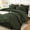 BAGOKIE 7-Piece Solid Bed in a Bag Comforter Set - 2 of 4