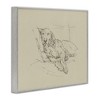 Stupell Industries Peaceful Resting Labrador Dog Pencil Sketch Drawing Framed Giclee Art, Gray, 30" x 24" - 2 of 4