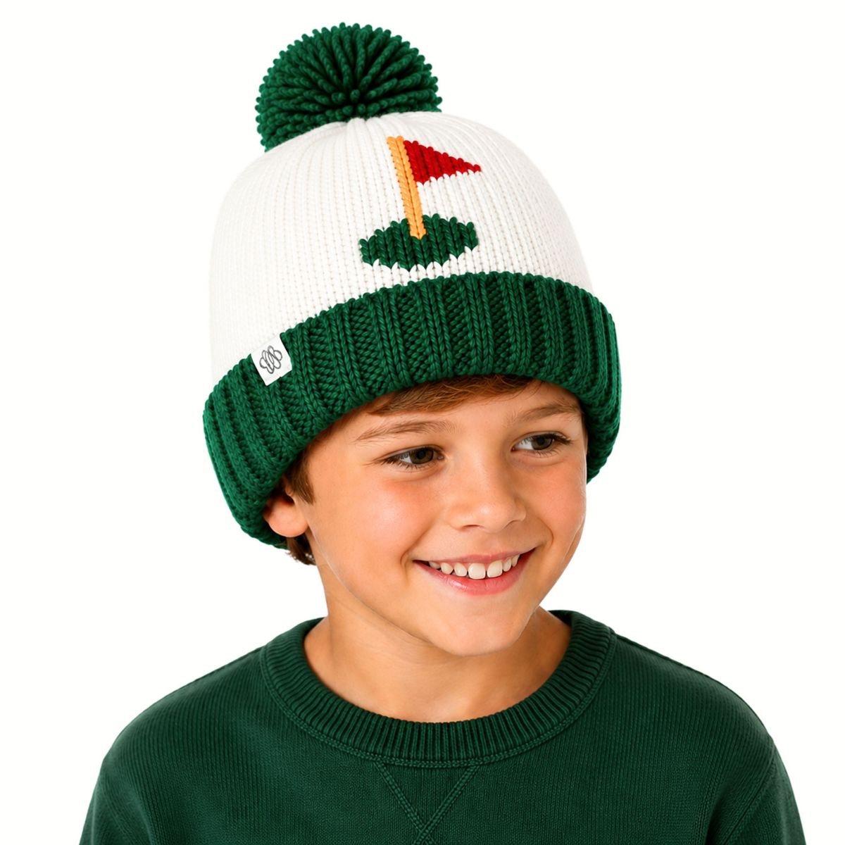 Bits & Bows Golf Flag Bobble Hat - thumbnail 2
