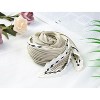 Allegra K Women Ribbon Solid Color Pleated Rhombus Rhombic Scarf Scarves Head Bandana 96x43cm/37.80x16.93 inches(L*W) 1 Pc - 2 of 4