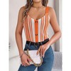 Clearlove Womens Vest Top Knit V Neck Sleeveless Button Down Vintage Casual Streetwear Summer Slim Fit Tank Tops - 3 of 4