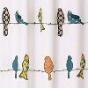LunaLulinlk Fabric Bird Shower Curtain, Cute Shower Curtains for Bathroom with Hooks - 4 of 4