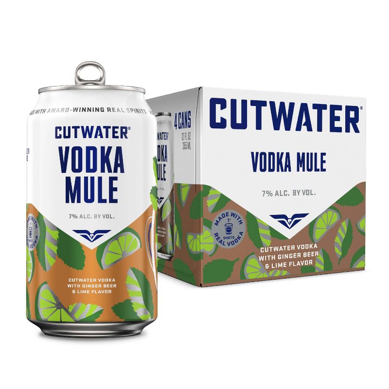 Cutwater Fugu Vodka Mule Cocktail - 4pk/12 fl oz cans, 1 of 13