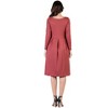 24seven Comfort Apparel Womens Midi Length Pocket Dress - 3 of 4