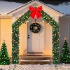 VINGLI 8FT Pre-Lit Christmas Arch with 350 LEDs, Flat Top PVC Outdoor Decor - 3 of 4