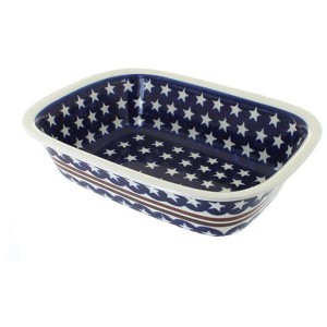 Blue Rose Polish Pottery 174 Zaklady Loaf Baker - 1 of 1