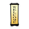 Techko Maid LED Solar 24.4" Welcome Home Medium Decorative Outdoor Lantern: Weather-Resistant, Dual Light Modes - 2 of 4