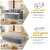 PAGED Foldable Sofa Convertible Sleeper Sofa Bed Deep Seat Sofa Couch with Functional Blanket and 2 Soft Pillows for Living Room - 3 of 4