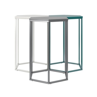 target white accent table