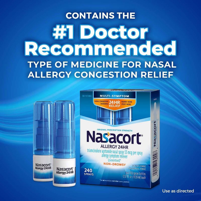 Nasacort Allergy Relief Spray - Triamcinolone Acetonide, 6 of 12