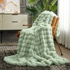 Cozy Bliss Faux Fur Throw Blankets, Plush Fuzzy Soft Thick Bubble Blanket for Sofa, Bedroom, Living Room - 2 of 4