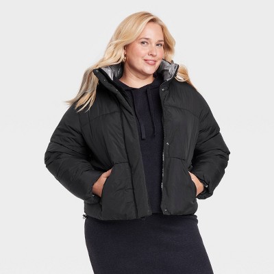Target black puffer jacket shop