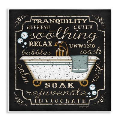 Stupell Industries Country Bathtub with Various Phrases, 12" x 12"