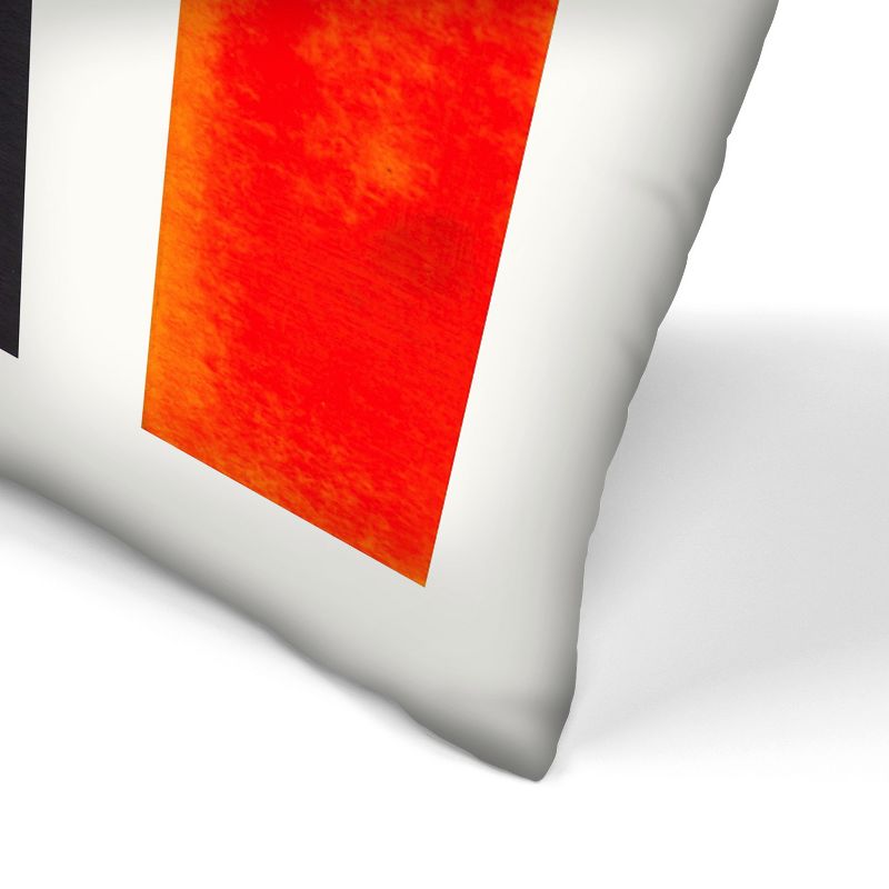 Orange Aztec Pattern By Ejaaz Haniff Throw Pillow - Americanflat Abstract Modern, 3 of 6