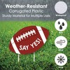 Big Dot of Happiness Homecoming Proposal - Yard Sign & Outdoor Lawn Decorations - Homecoming Proposal Yard Signs - Set of 8 - 3 of 4