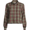 Lands' End Women's Cropped Flannel Shirt - 3 of 3