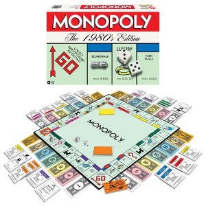 Monopoly The 1980s Edition Board Game by Winning Moves USA with Classic Tokens and Retro Artwork for 2–8 Players Ages 8 and Up - 1 of 2