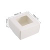 Unique Bargains Paper PVC Durable Sturdy Soap Box 3" x 3" x 1.6" White 30 Packs - 2 of 4