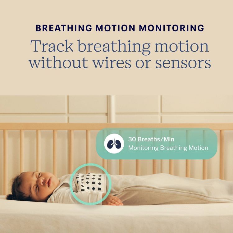 Nanit Pro Smart Baby Monitor & Wall Mount: Movement Sensor, Temperature Reading, Breath Rate Monitor, Wi-Fi Enabled, 3 of 13