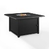 Dante Metal Fire Table - Black - Crosley: Outdoor Propane Fireplace, 50K BTU, Includes Cover - 2 of 4