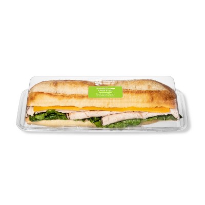 Turkey & Cheddar Baguette Sandwich - 13.2oz - Good & Gather™