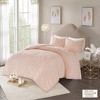 Vynxaria Tufted Cotton Chenille Medallion Comforter Set - Grey King/Cal King, Shabby Chic Style - 3 of 4