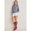 VENUS Womens Chambray Button-Down Top - 3 of 4