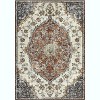 Washable Elegant Floral Rug, Thin Low Pile Carpet with Non-Slip Backing, Stain Resistant & Reinforced Edges for Living Room & Kitchen - 3 of 4